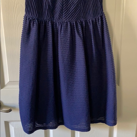 Bordeaux Navy Blue Dress - Picture 3 of 7